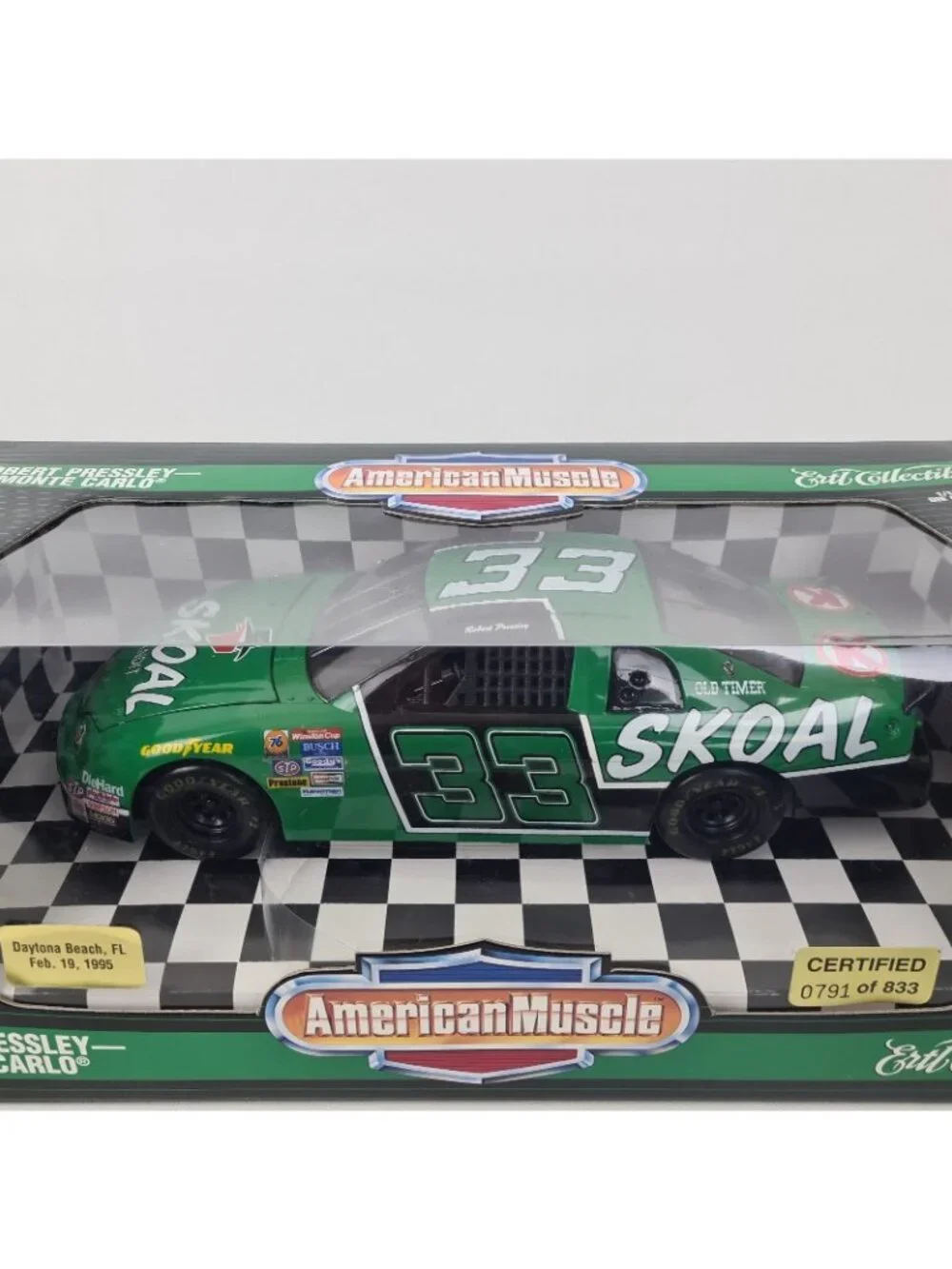 ERTL American Muscle Nascar Car Signed #33 Skoal R. Pressley 1:18 DieCast D70